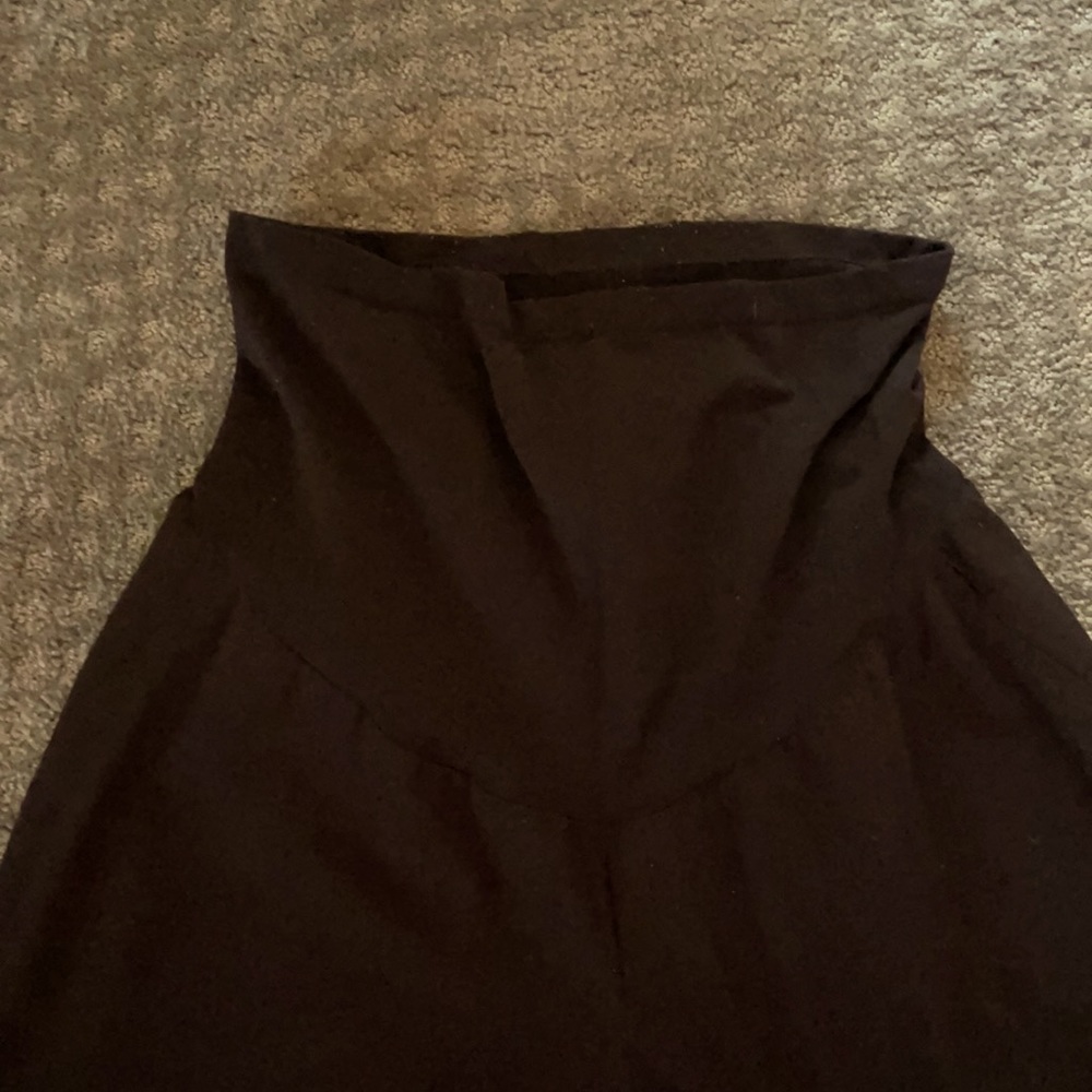 Black 1x Maternity work pants